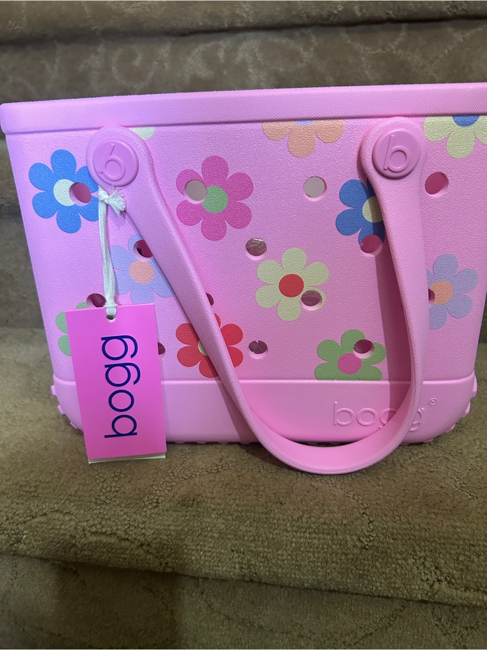 NWT HAPPY FLOWERS LARGE BOGG BAG